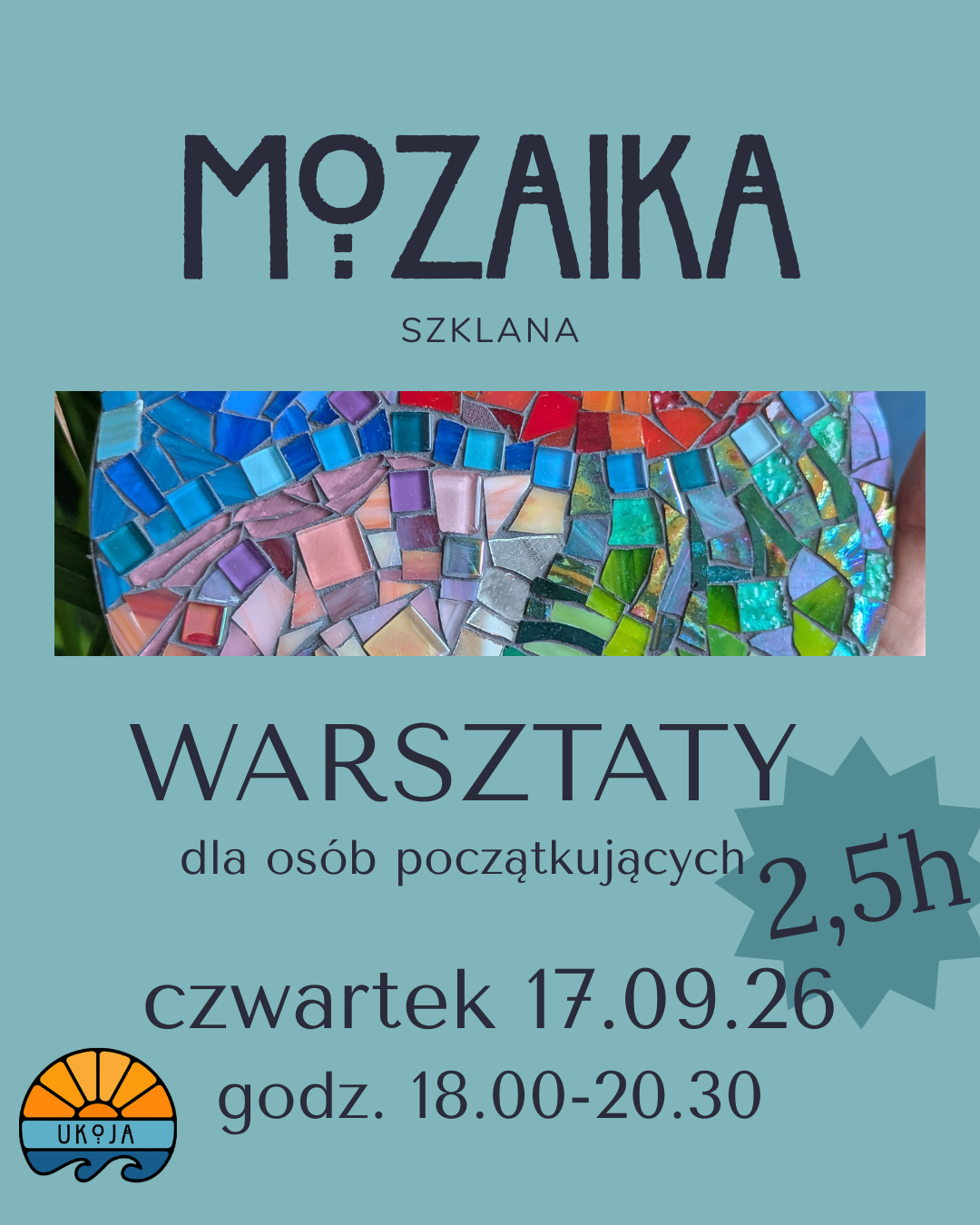 Warsztaty mozaiki 2,5h - 17.09.2026 godz. 18.00